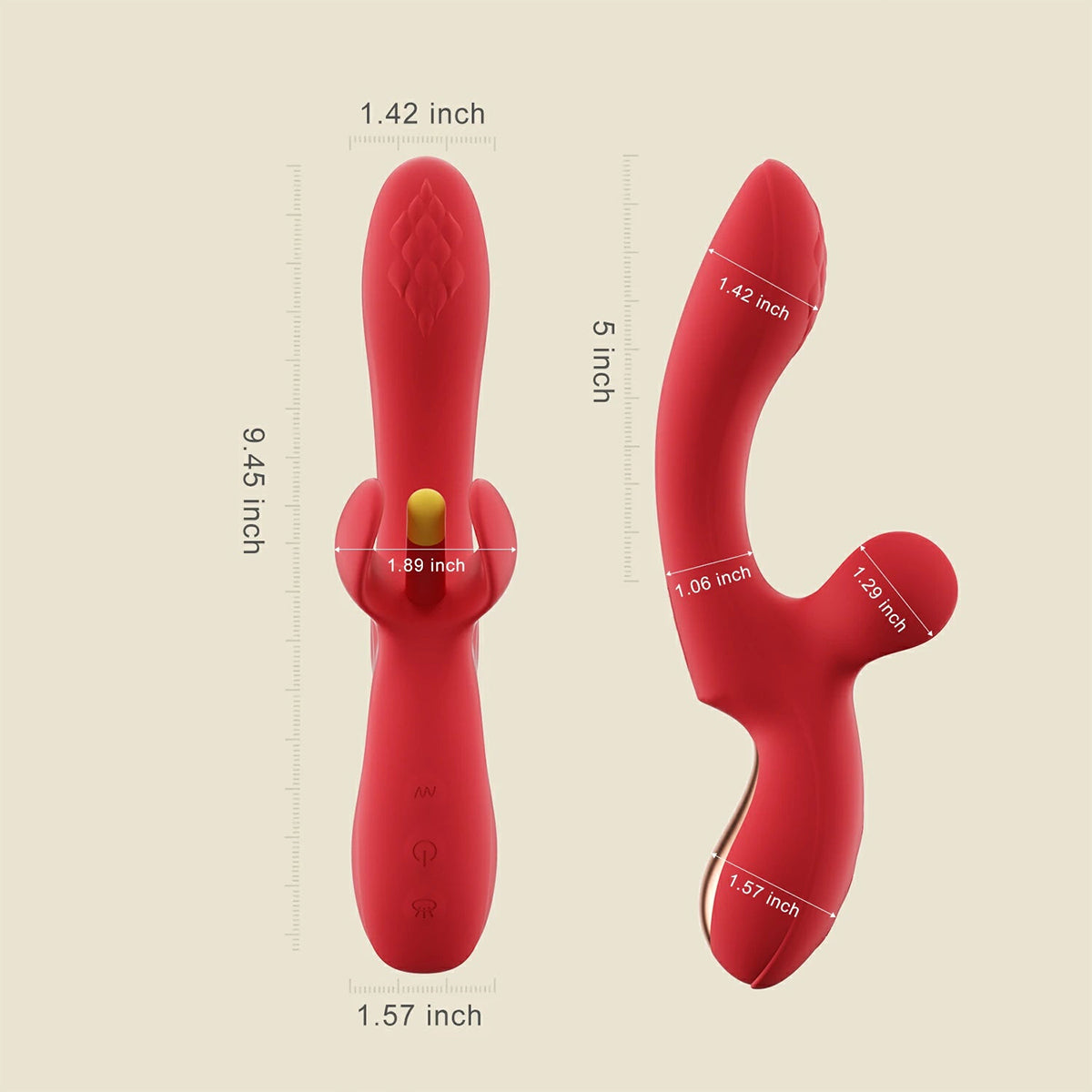 Honey Play Box - Fortexa App-Controlled Kinky Finger Flapping Rabbit Vibrator