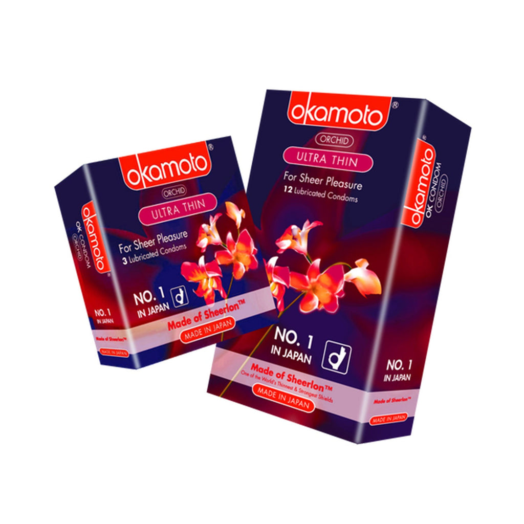 Okamoto Orchid – Ultra Thin Luxury Condoms (3 Pack)