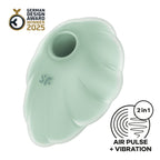 Satisfyer - Cloud Dancer Double Air Pulse Clitoral Vibrator Mint