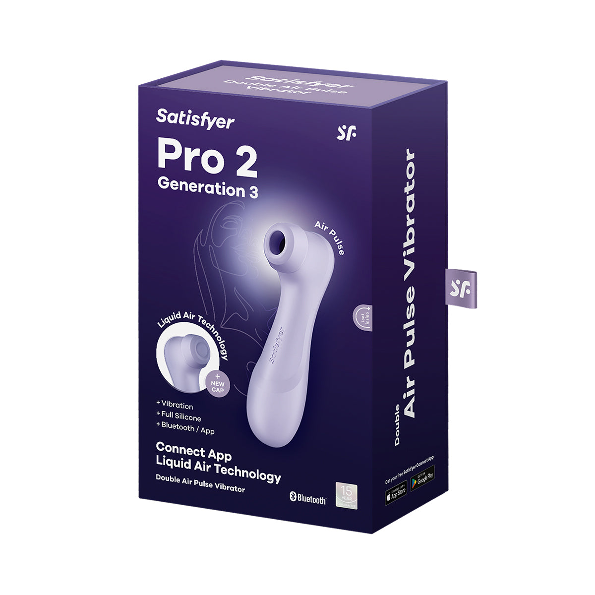 Satisfyer - Pro 2 Generation 3 App-Controlled Clitoral Vibrator Purple