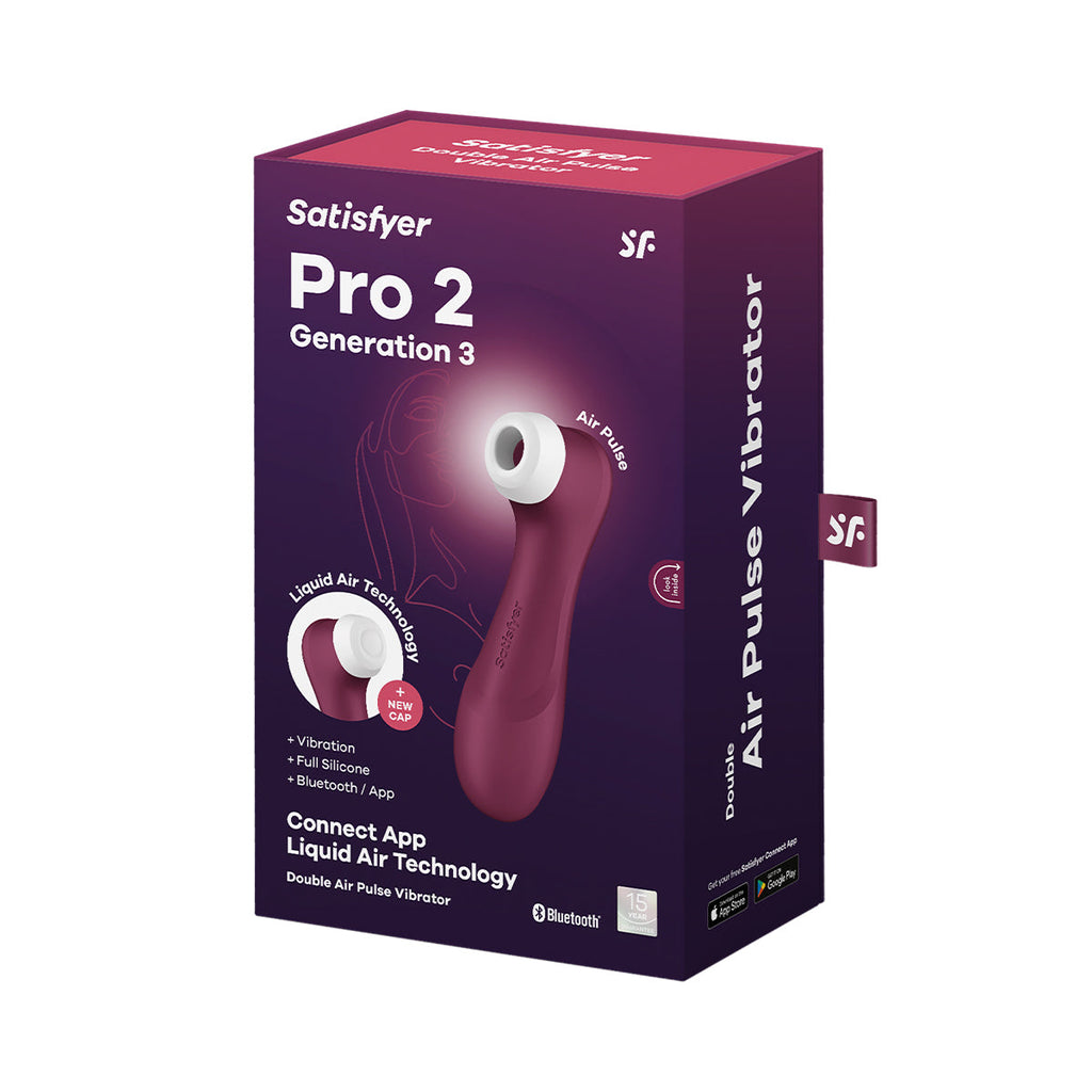 Satisfyer - Pro 2 Generation 3 App-Controlled Clitoral Vibrator Red