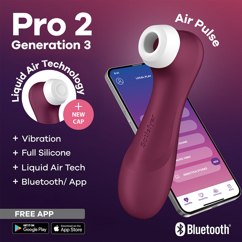 Satisfyer - Pro 2 Generation 3 App-Controlled Clitoral Vibrator Red