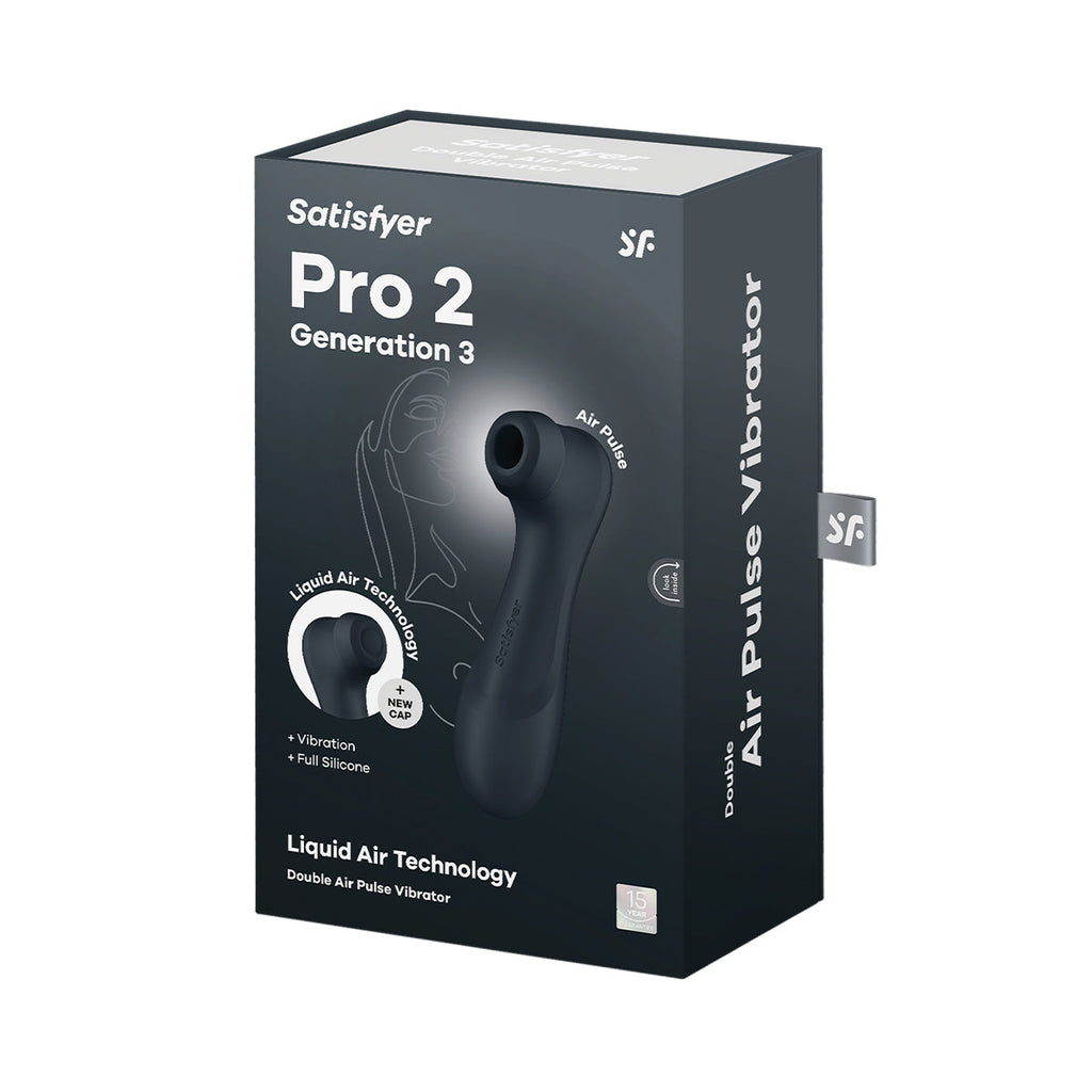 Satisfyer - Pro 2 Generation 3 Double Air Pulse Clitoral Vibrator Black