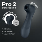 Satisfyer - Pro 2 Generation 3 Double Air Pulse Clitoral Vibrator Black