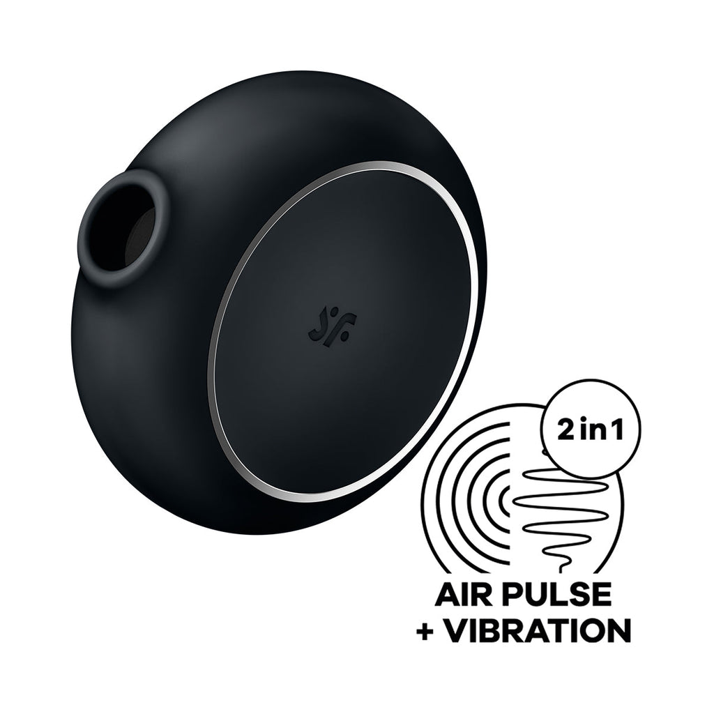 Satisfyer - Pro To Go 3 Double Air Pulse Clitoral Vibrator Black