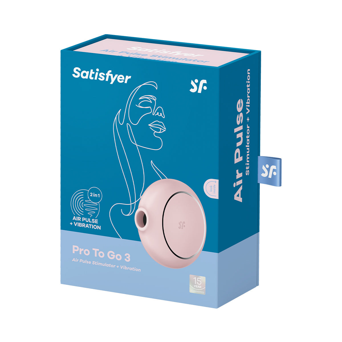 Satisfyer - Pro To Go 3 Double Air Pulse Clitoral Vibrator White