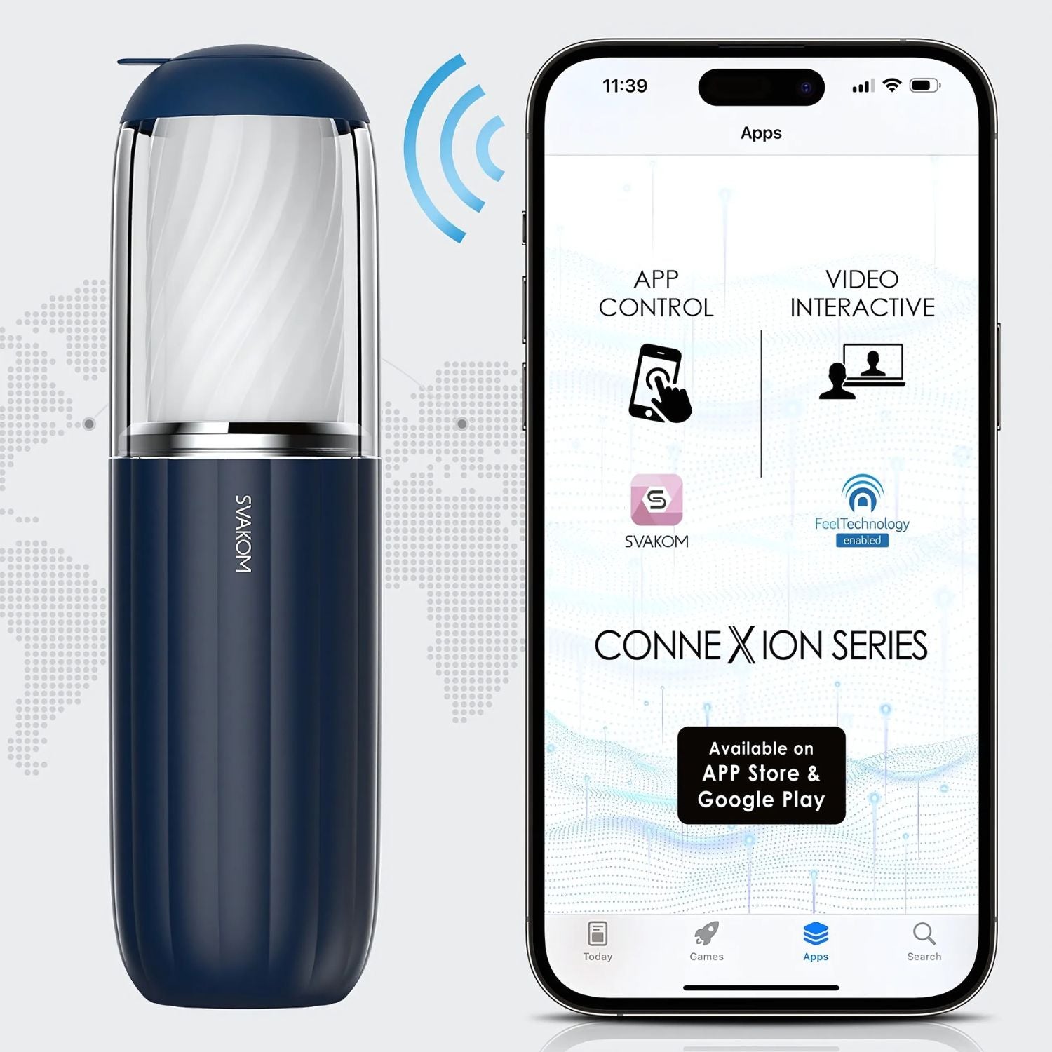 Svakom - Alex Neo 2 App-controlled Thrusting Masturbator