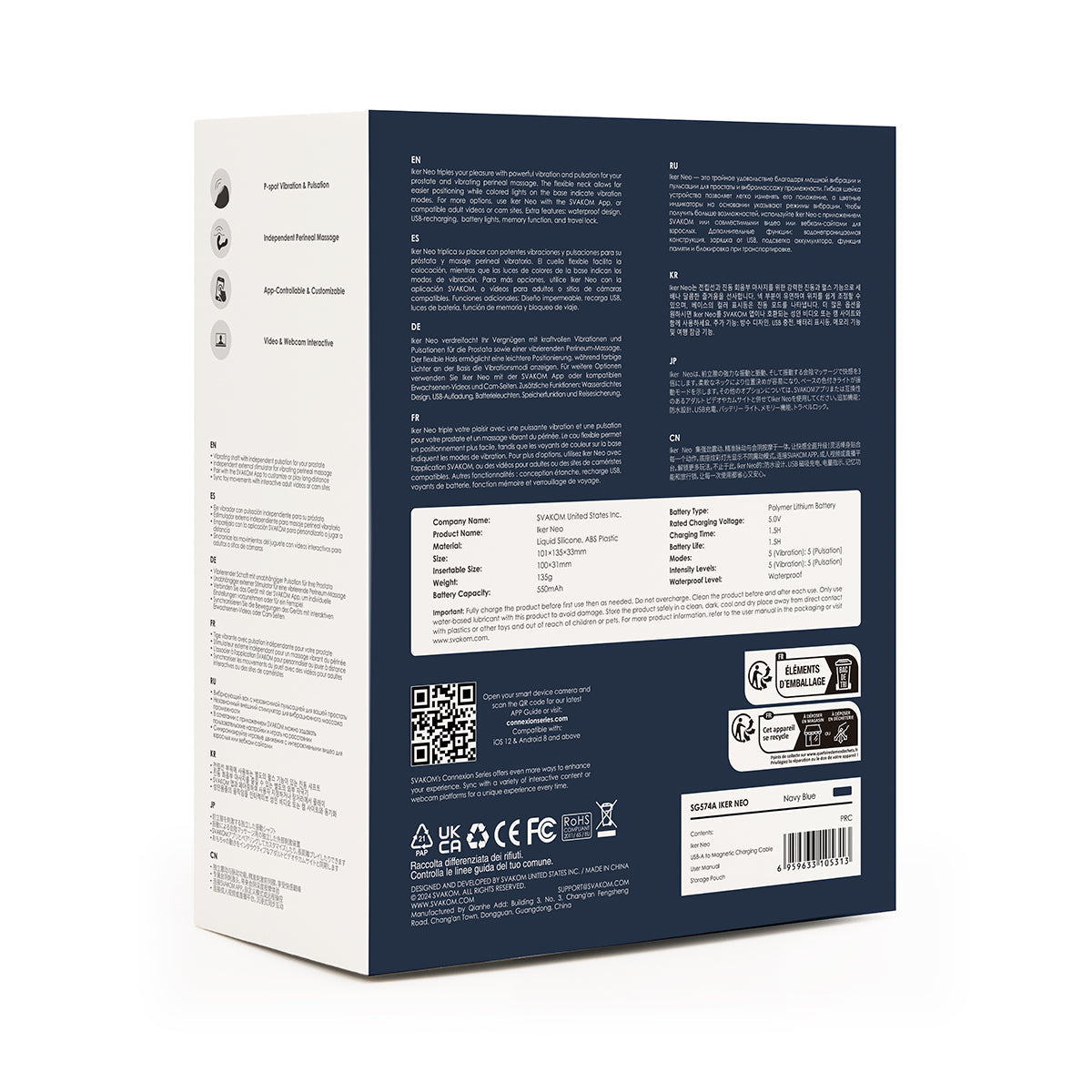 Svakom - Iker Neo App-Controlled Pulsating Prostate Vibrator