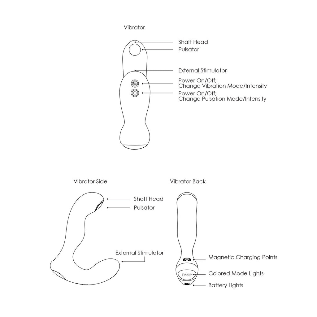 Svakom - Iker Neo App-Controlled Pulsating Prostate Vibrator