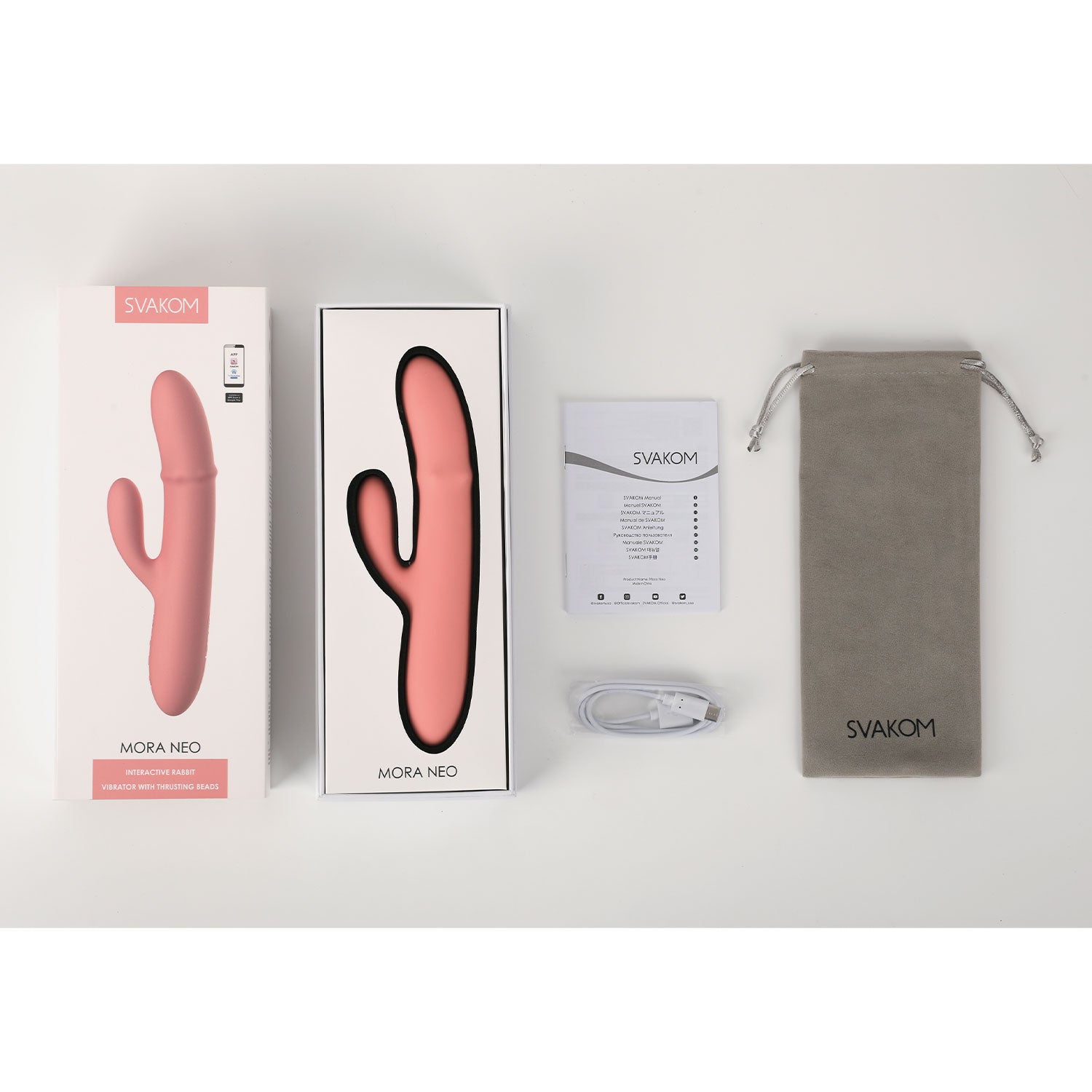 Svakom - Mora Neo App-controlled Thrusting Rabbit Vibrator