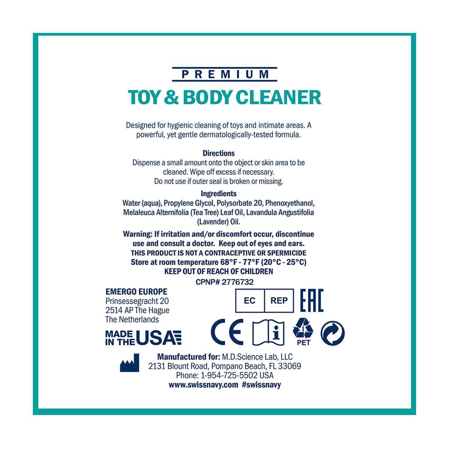 Swiss Navy - Toy and Body Cleaner 47ml