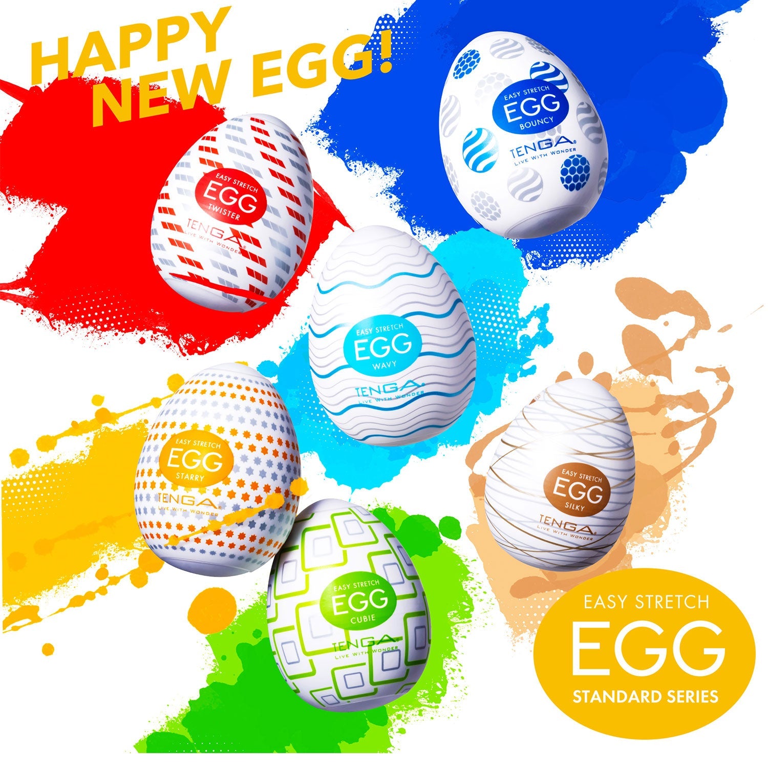 Tenga - Egg Cubic Standard Renewal Masturbator