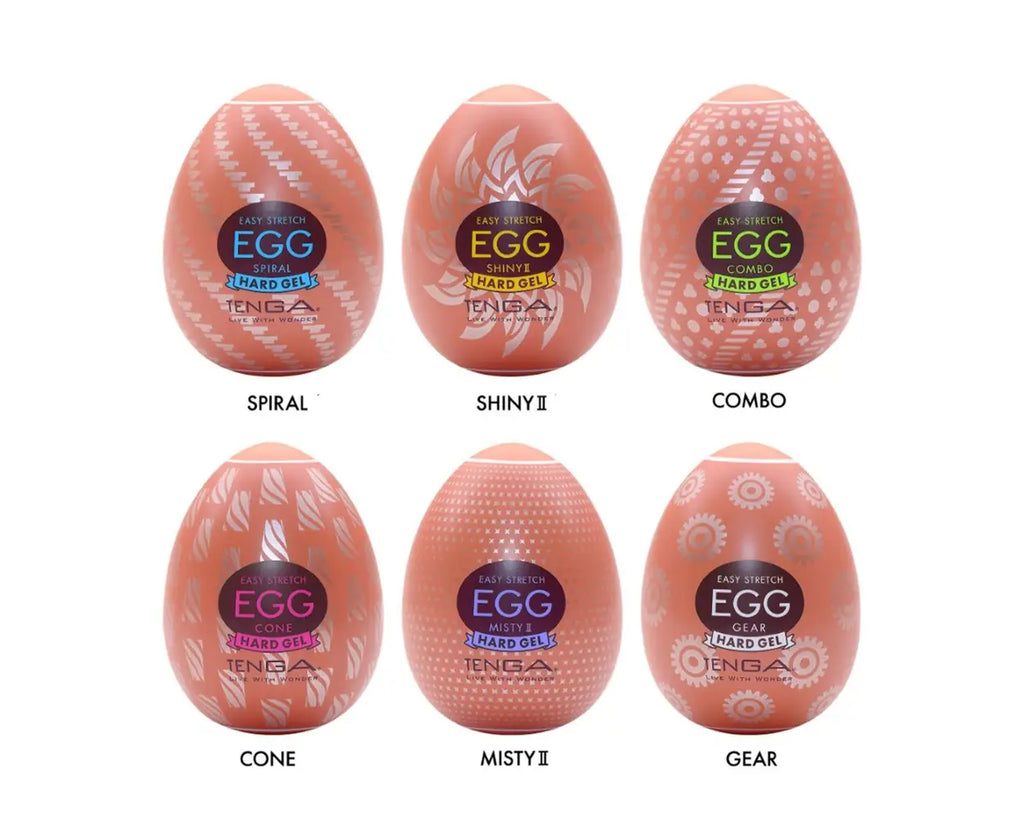 Tenga - Egg Hard Gel Edition Discreet Masturbator Variety Pack