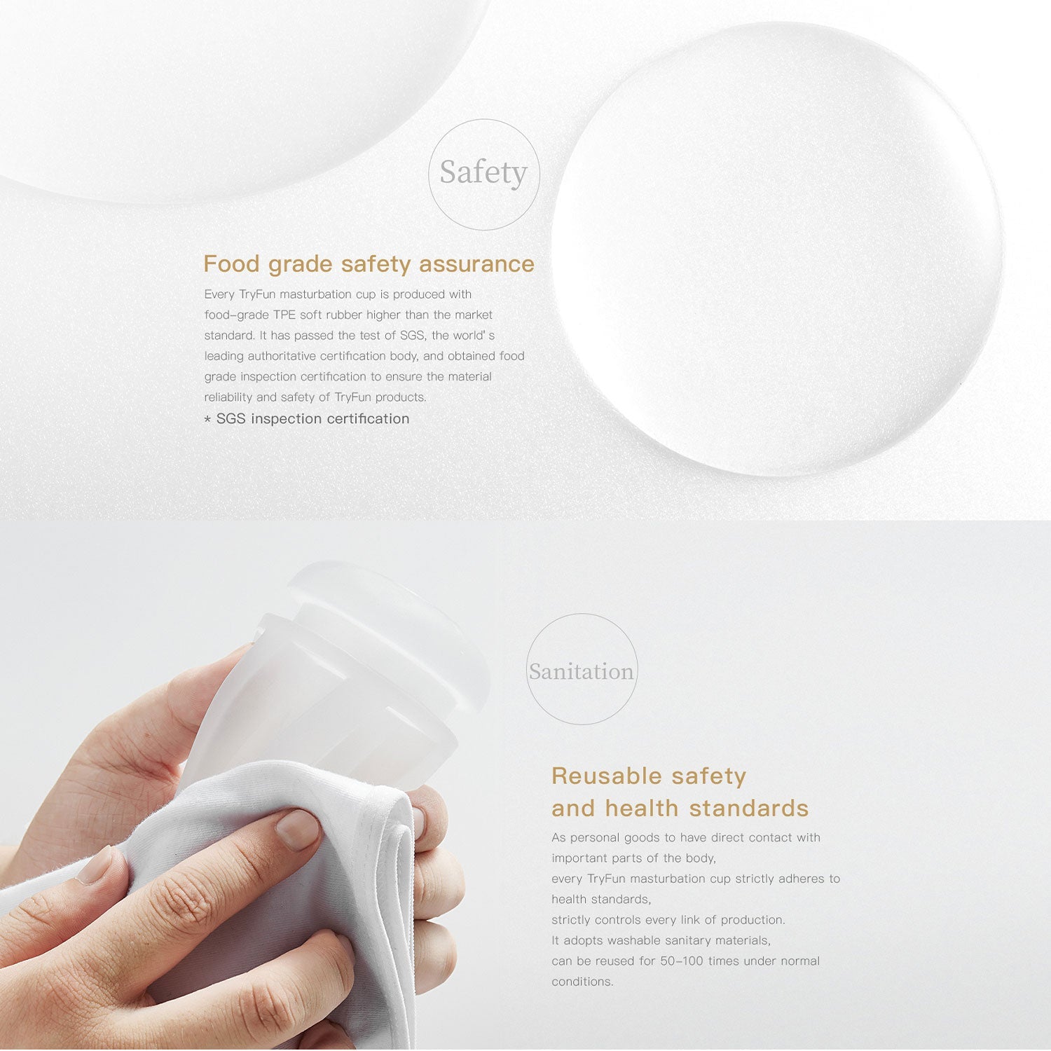 TryFun - Little Bunny Reusable Male Masturbation Cup