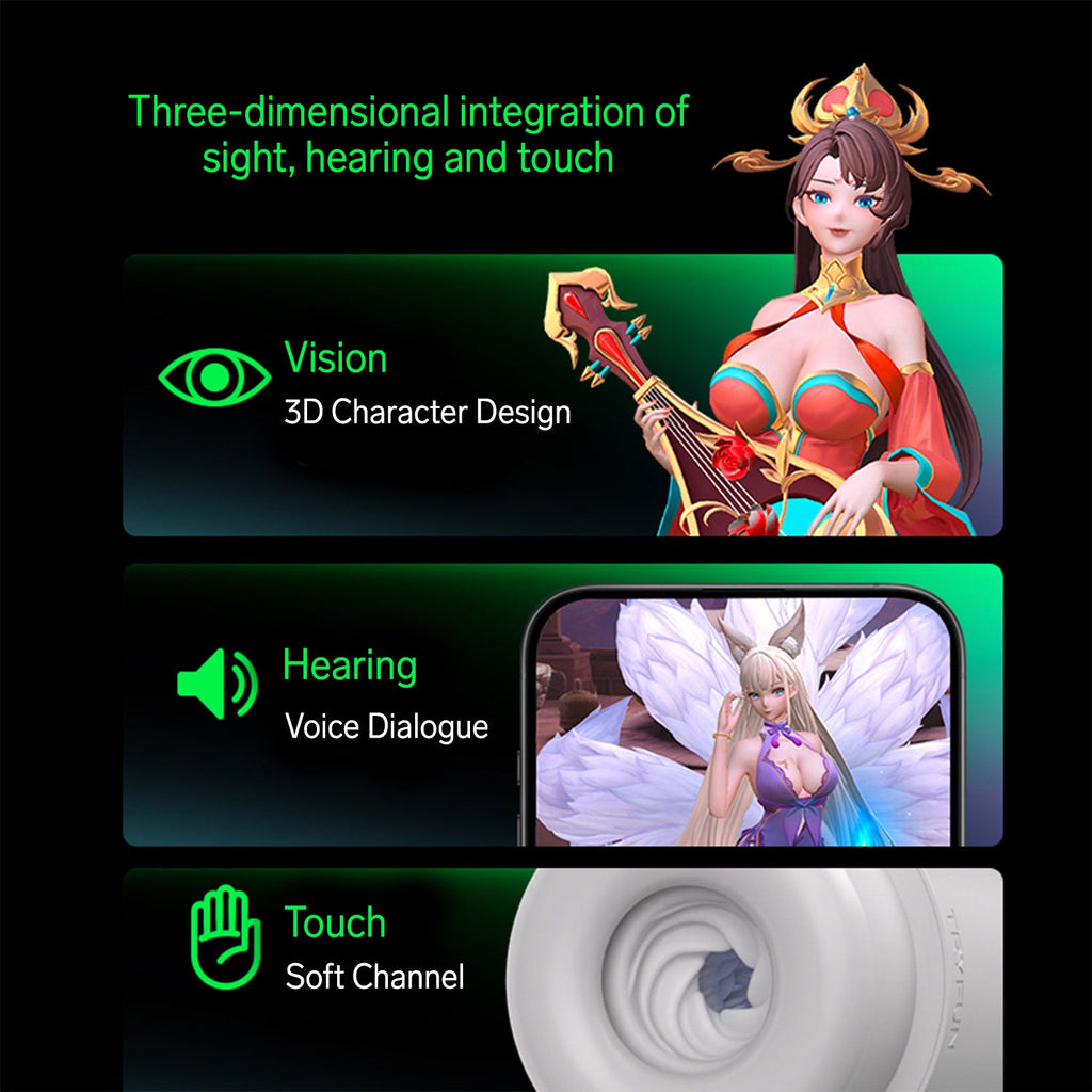 TryFun - Meta Series 2 Rotary Thrusting Smart Masturbation Cup with 2nd Gen Sleeve and Lubricant