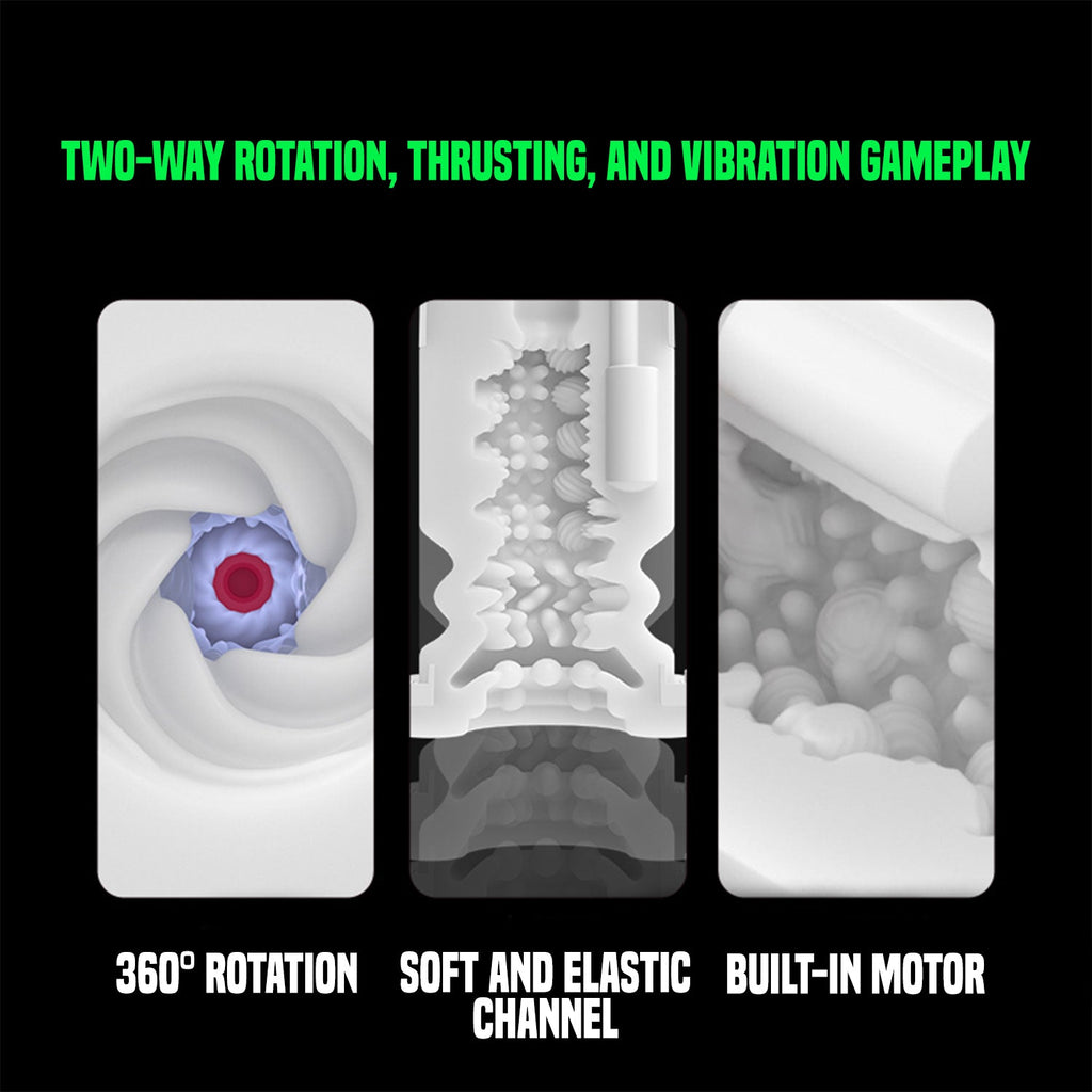 TryFun - Meta Series 2 Rotary Thrusting Smart Masturbation Cup with 2nd Gen Sleeve and Lubricant