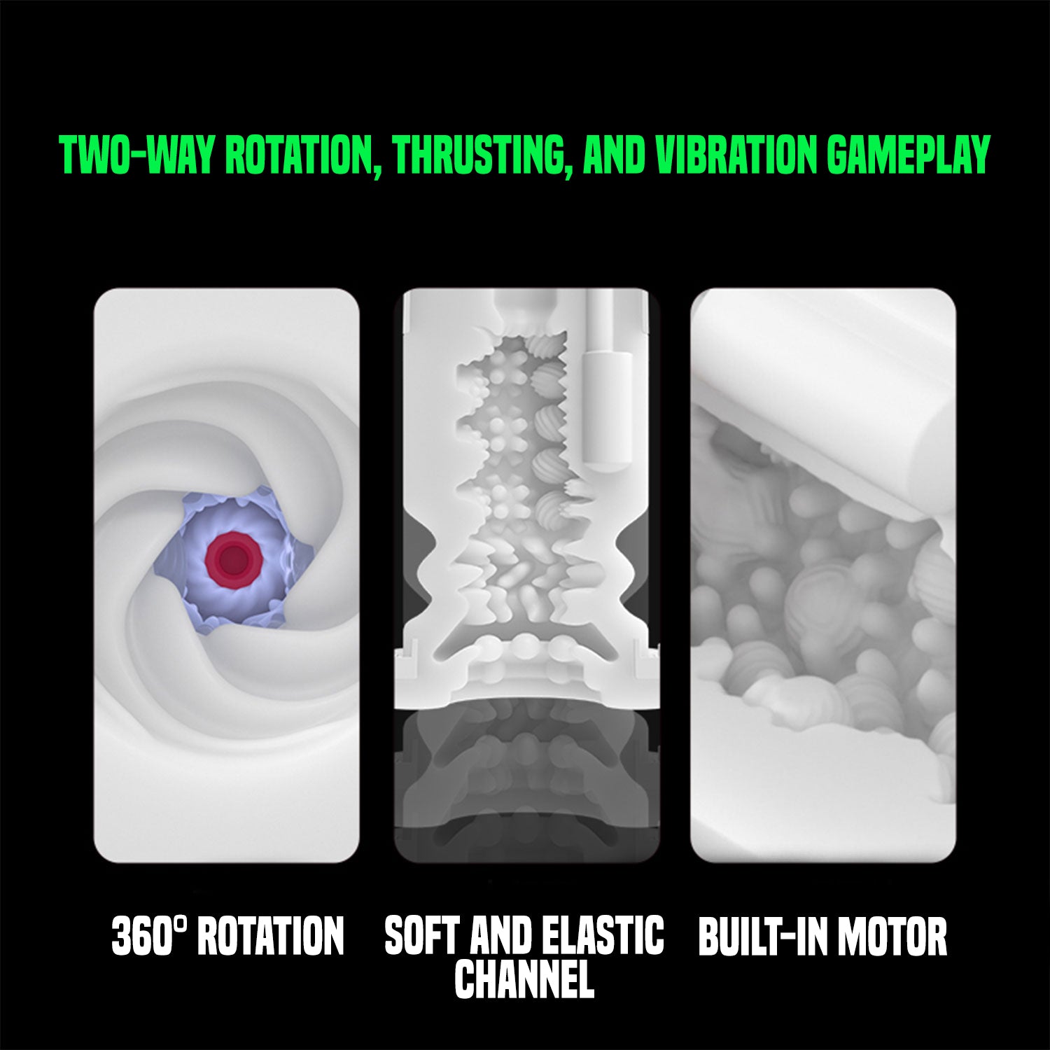 TryFun - Meta Series 2 Rotary Thrusting Smart Masturbation Cup with 2nd Gen Sleeve and Lubricant